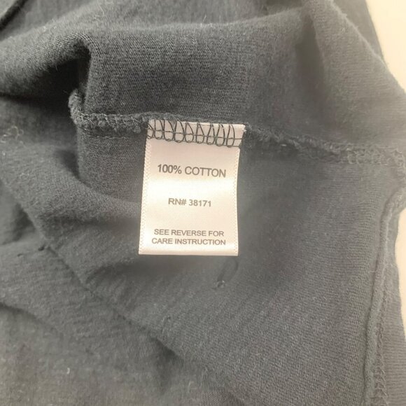 Nytt Distressed Black T-Shirt Made In USA 100% Cotton M Womens - Picture 3 of 7